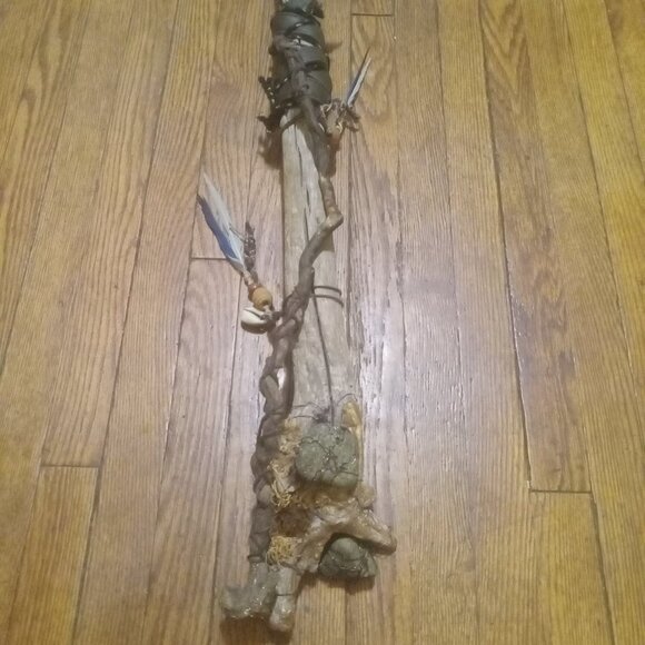 One of a Kind Wand-Handmade with authentic ancient artifact chovihani Stick - Picture 7 of 16